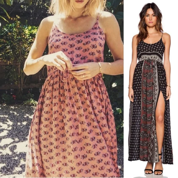 Novella Royale Wild Love maxi dress black dahlia floral S - Picture 11 of 13